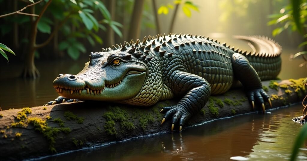 12. A Full-Grown American Alligator