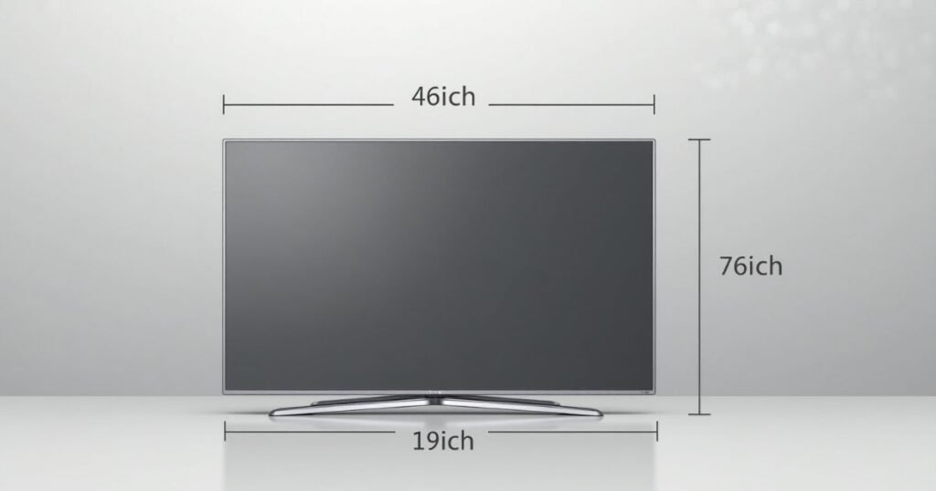 Comparing 46-Inch TV Dimensions to Similar Sizes