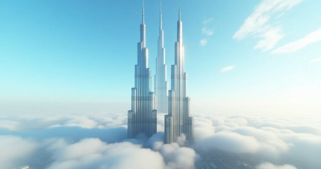 6. The Burj Khalifa, Stacked 3 Times
